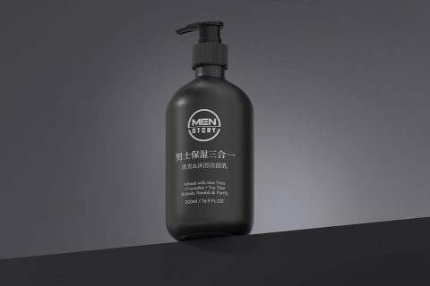 男士保湿洗发沐浴&洁面乳三合一
